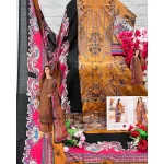 Pakistani Style Printed & Embroidered Dress