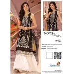 Black and White Pakistani Suit