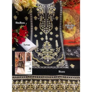 Black and White Pakistani Suit for Girls