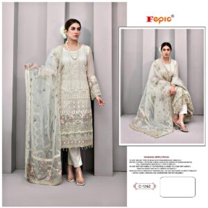 Pakistani Designer Replica embroidered suit | Online Pakistani replica dresses in India