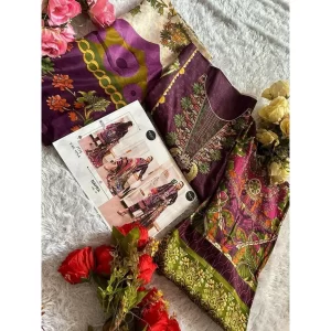 Purple Cotton Pakistani Suit