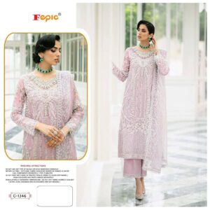 Womens Organza Partywear Dress Material