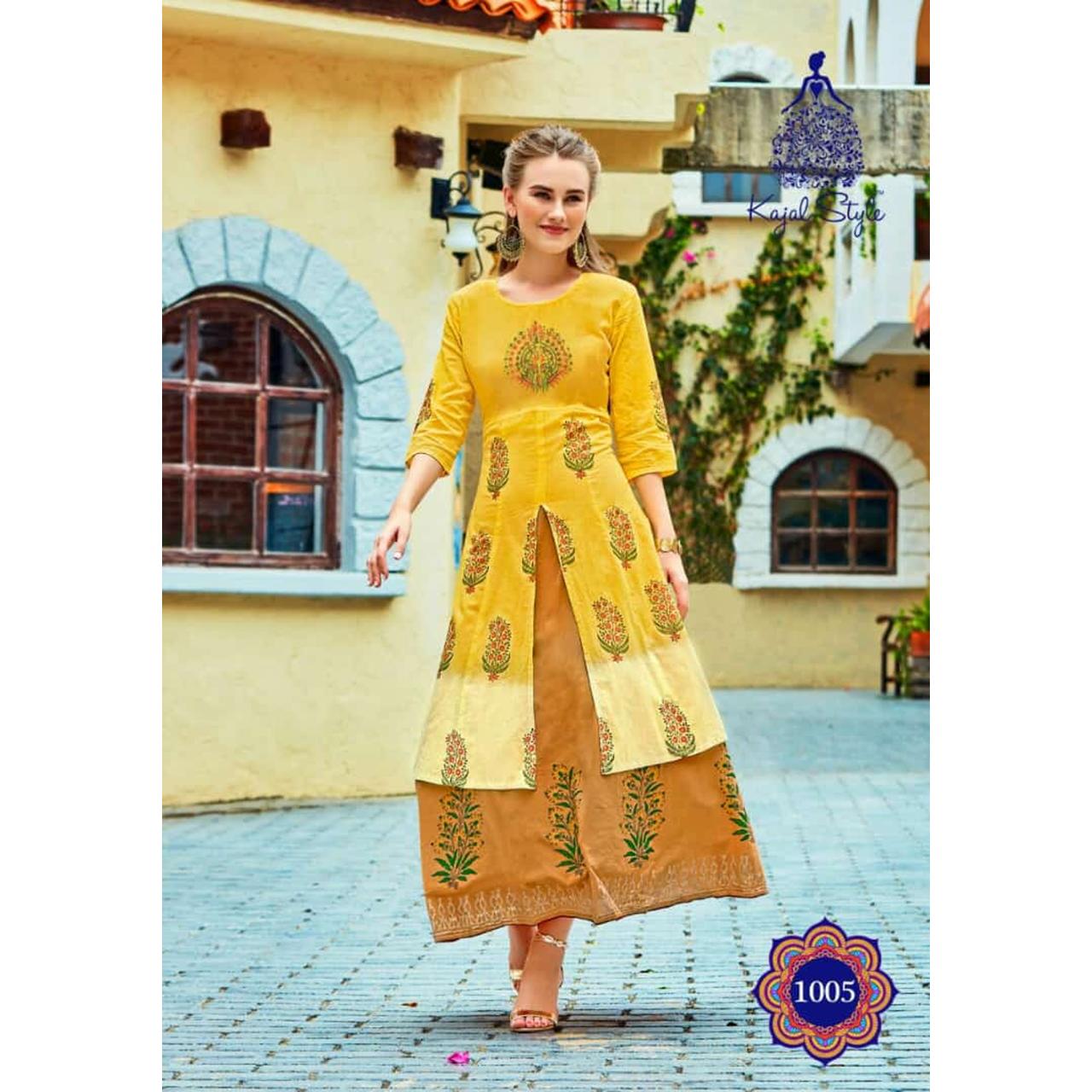 kinti fashion laheriya umbrella cut designer kurtis catalogue online  suppplier surat