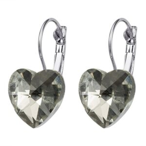 White heart earrings online