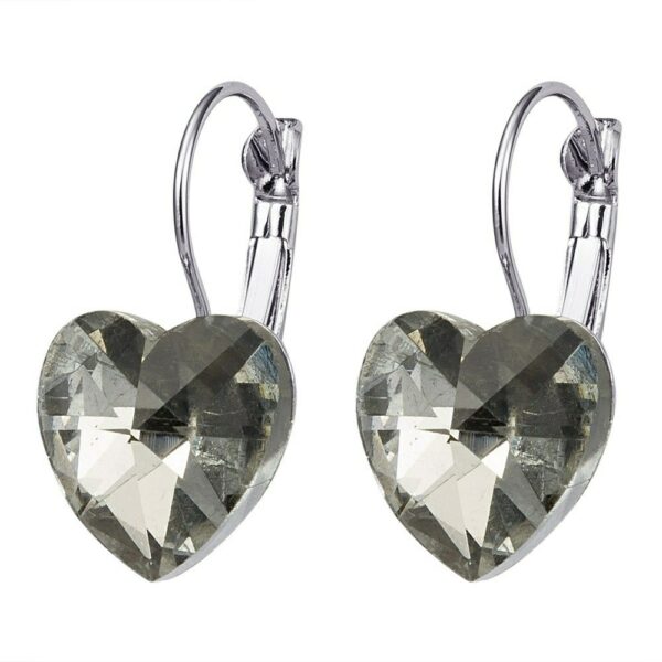 White heart earrings online