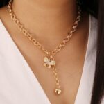 Gold Plated Butterfly Necklace