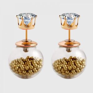 Transparent Bulb Studs with Copper Balls) 221