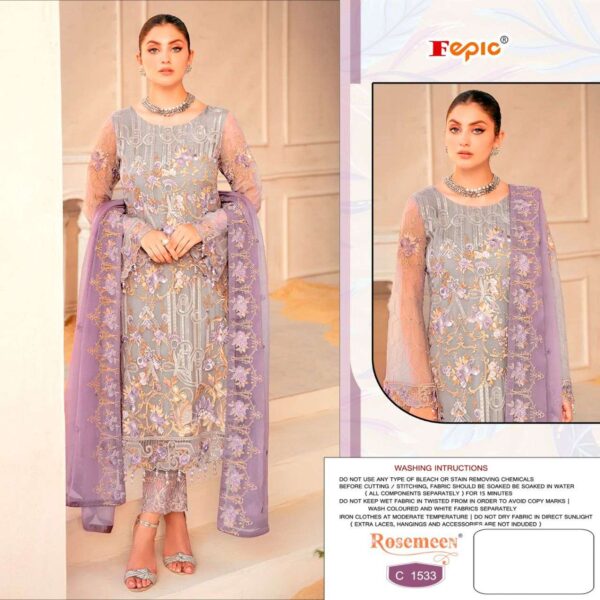 Gorgeous Partywear dress with Heavy embroidery