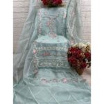 Online Pakistani Designer Replica Embroidered Suit