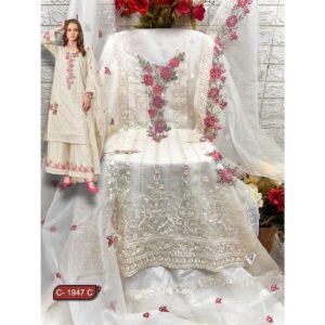Organza Pakistani Dress Material