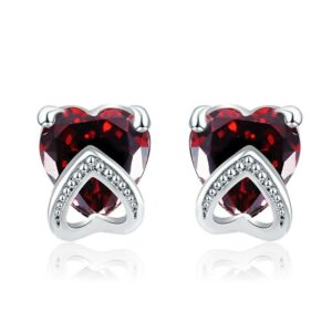 Latest Earrings Heart Shaped Studs