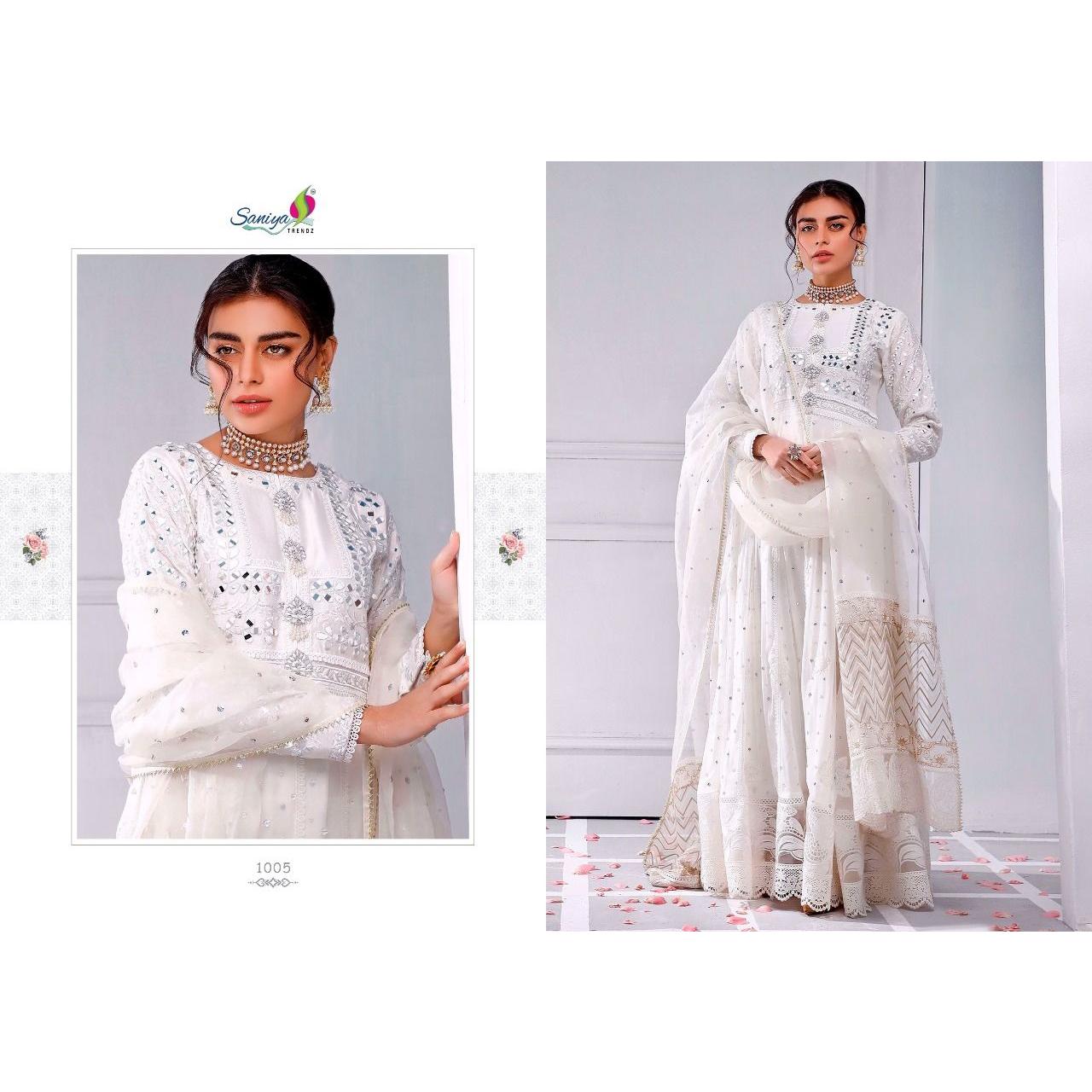 Pakistani White Embroidered Long Frock Party Wear | Long frocks party wear,  Long frocks, Pure chiffon