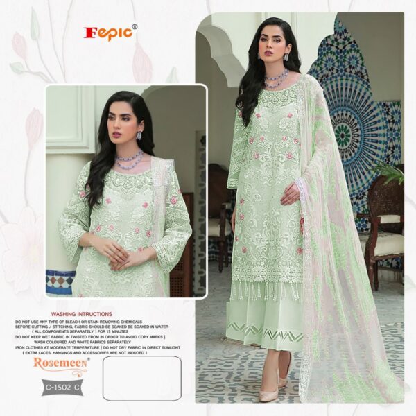 Georgette Replica Embroidered dress