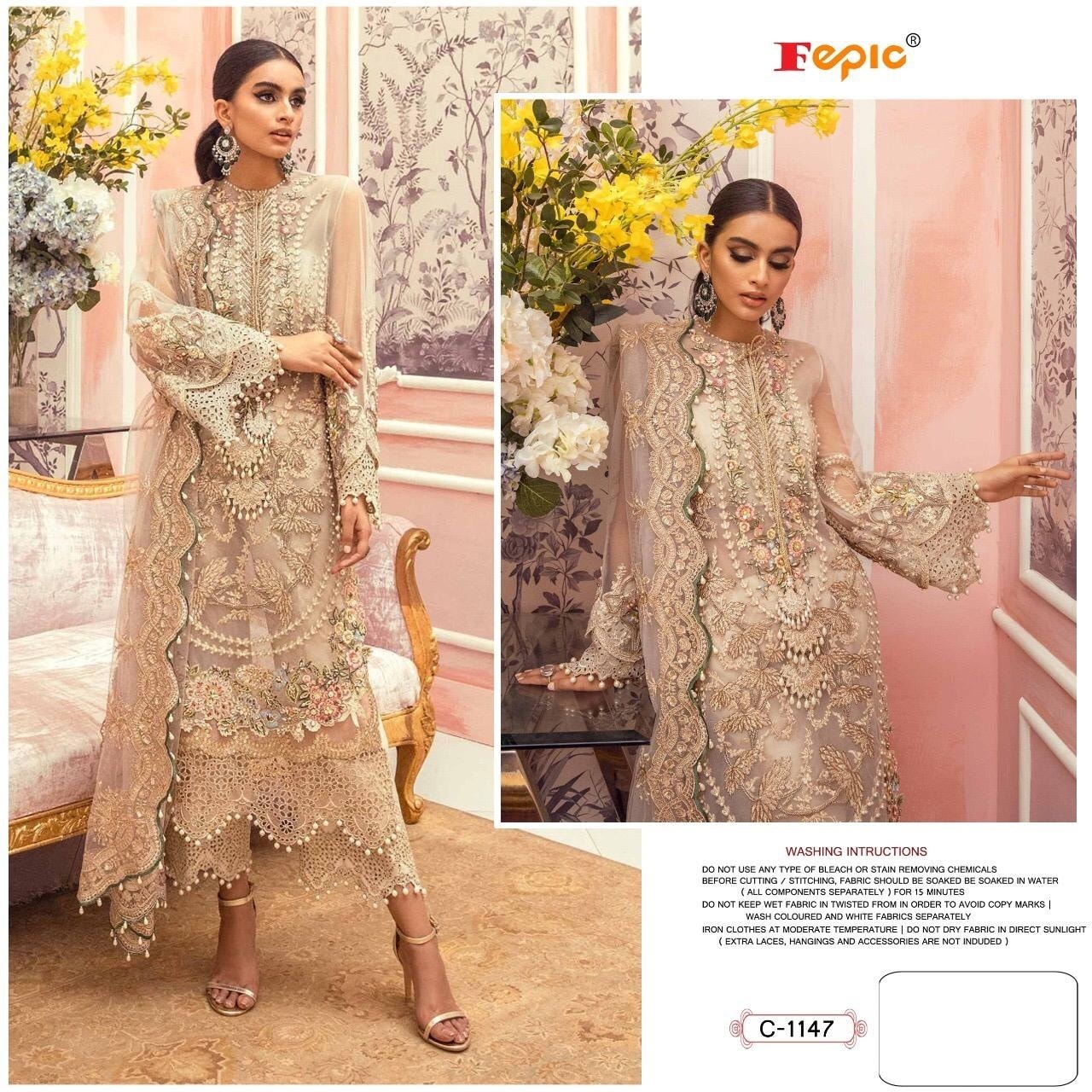 Buy Ranas Georgette Gown Online | Suits & Gowns | Ranas