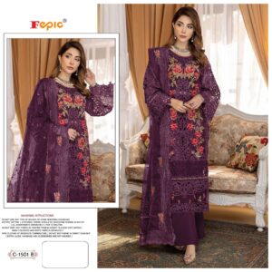 Heavy Embroidered Partywear Suit