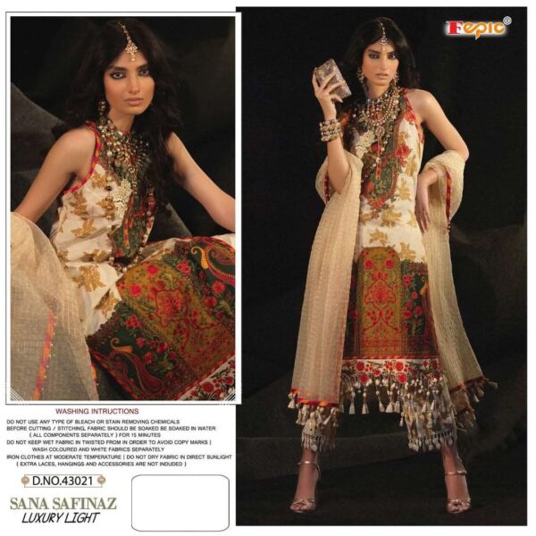 Pakistani Cotton Embroidered Dress