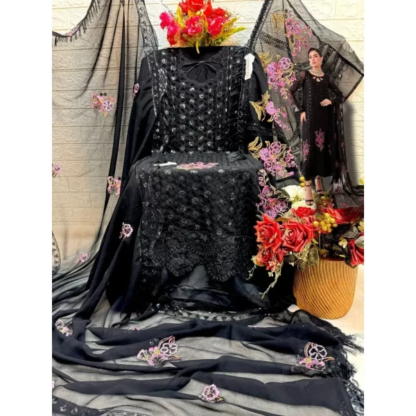 Black Dress Material