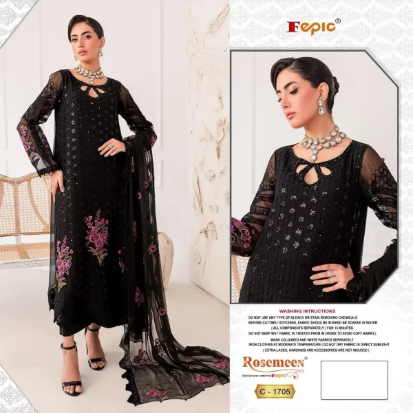 Black Dress Material