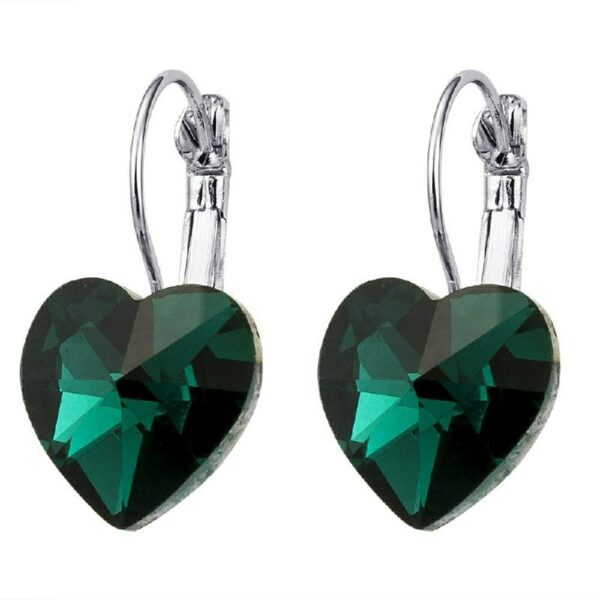Green Heart earrings Online