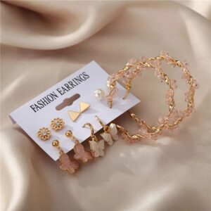 Trendy Studs and Earrings Combo 6 pairs